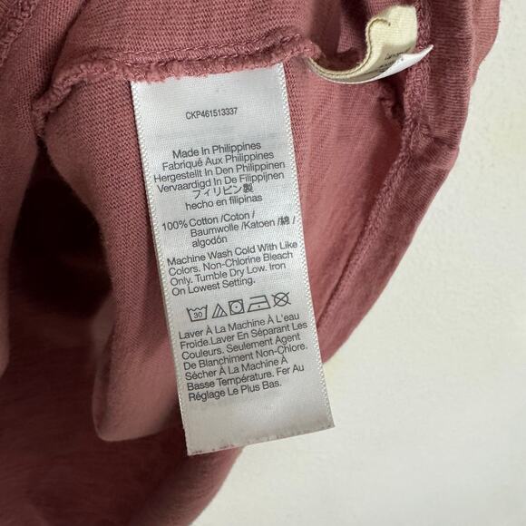 Madewell Garment Dyed Henley Muscle Tee Tshirt US Women's S - Picture 5 of 6